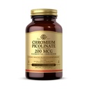 Solgar Chromium Picolinate 200 mcg, 180 식물성 캡슐 - 건강한 혈액 설탕 대사를 지원합니다 - 비 GMO, Vegan, 글루텐 무료, 낙농장 무료, 고셔 - 180 서빙