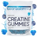 남성 및 여성을위한 균형 잡힌 크레아틴 Gummies - Creapure® Creatine Monohydrate, L-Theanine, L-Tyrosine & B12 근육 성장, 힘, 초점, 에너지 및 건강 - 낮은 칼로리, 설탕 - 무료 및 채식주의자