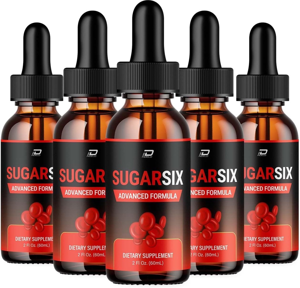 Sugar Six Drops Healthy Formula - 다이어트 보충 드롭 - 추가 강도 SugarSix 액체 드롭, 설탕 6 드롭 리뷰 (5 팩 - 5 개월 공급)