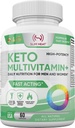 여성과 남성을위한 Keto Multivitamin - 35 Potent, 순수한 성분 - 비타민 C, 비타민 D, 비타민 A, 비타민 E 및 아연 Immune 지원 - 비 GMO, 글루텐 무료, 설탕 무료, 모든 자연 - 30 일
