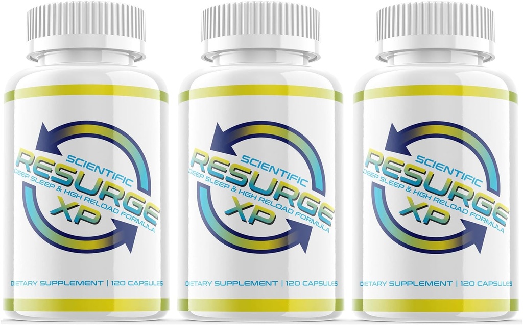 과학 Resurge XP 딥 수면 지원 공식 120 캡슐 (3 팩) 자폐 melatonin