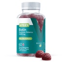 Viteey Biotin Gummies for Hair Skin and Nails - 머리 성장 Gummies를위한 Biotin - 10,000 mcg - Vegan, Gluten-Free, Non-GMO - 60 카운트