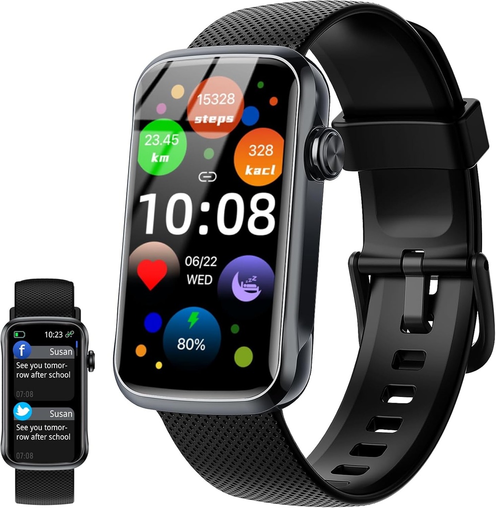 Smart Watch, 1.47" HD Smartwatch for Men Women with 24 스포츠 모드, IP68 방수 피트니스 트래커 와 24 / 7 심박수 / Sleep / SpO2 모니터, 단계 트래커, 보수 추적기 안드로이드 iOS