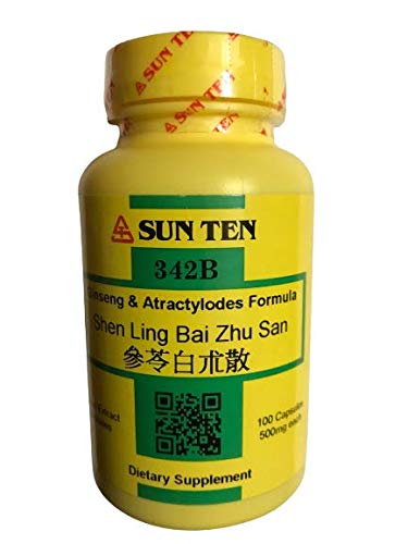 Sun Ten - Ginseng & Atractylodes 공식 캡슐/Shen 링 바이 주 산/參苓白朮散