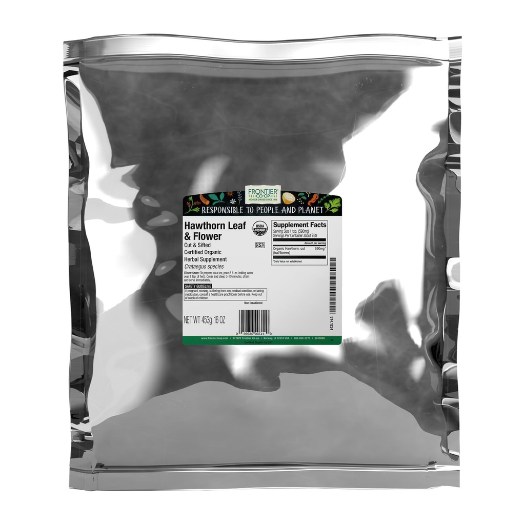 Frontier Co-op 유기 커트 & Sifted 호손 허브 1lb