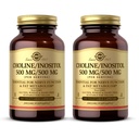 Solgar Choline/Inositol 500 mg/500 mg, 100 식물성 캡슐 (포장 2) - 에너지 대사, 뇌 & Nerve 기능을 위한 건강, 필수 - 비 GMO, Vegan, Kosher - 100 총 서빙