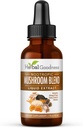 Nootropic 8-in-1 버섯 추출물 액체 - 1 fl. oz 병 | 라이온스 Mane, Reishi, 터키 꼬리, Cordyceps, Chaga, Maitake, Shiitake & Oyster Mushroom Tincture | 면역 기능