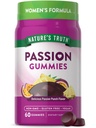 자연의 진실 열정 Gummies | 여자를 위한 Maca와 함께하는 Horny Goat | 60 Count | Passion Punch flavor | Vegan, Non-GMO & 글루텐 무료