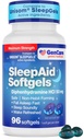 GenCare 최대 힘 야간 수면 원조는 Diphenhydramine HCl 50mg를 가진 성인 깊은 잠 알약을 위한 보충을 가을에 잠 잠 잠 잠 잠 잠급니다 - PM 수면 구호 [96 Softgel]를 형성하는 강한 Non-Habit