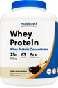 Nutricost Whey Protein Powder, 바닐라, 5 파운드 - Whey Protein Concentrate