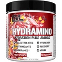 Evlution 영양 HYDRAMINO 완전한 Hydration 승압기, 모든 6 Electrolytes, 비타민 C & B의 유동성 밀어주는 아미노산, 코코넛 물, 내구시간, 회복, 산화 방지제, 30 Serve, 과일 펀치