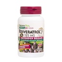Natures Plus Herbal Actives Resveratrol, Extended Release - 125 mg, 60 채식 정제 - 글루텐 - 무료 30 서빙