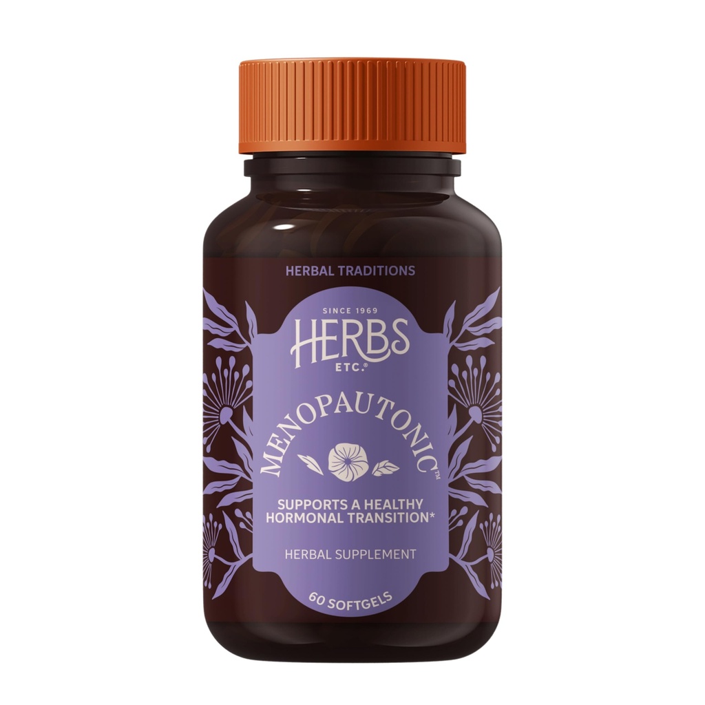 허브 기타. Menopautonic - 지원 건강한 호르몬 - Chastetree Berry, Black Cohosh & Ginseng을 가진 Menopausal 건강 보충교재 - Ovary 건강 & 질 벽을 지원합니다 - 60 Softgels (60의 서빙)