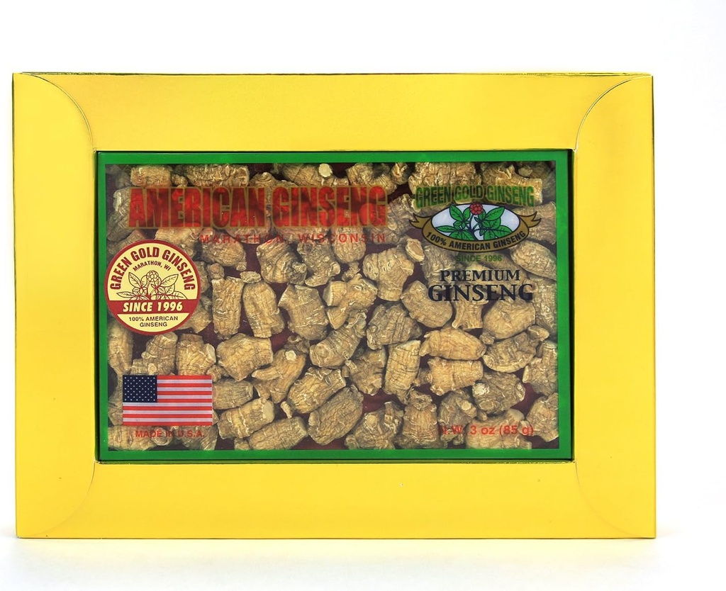 SKU PS 135-3 | 작은 "Bullet" | 마라톤 카운티의 미국 인삼 뿌리 | 3oz Box, B06XCL2TQQ