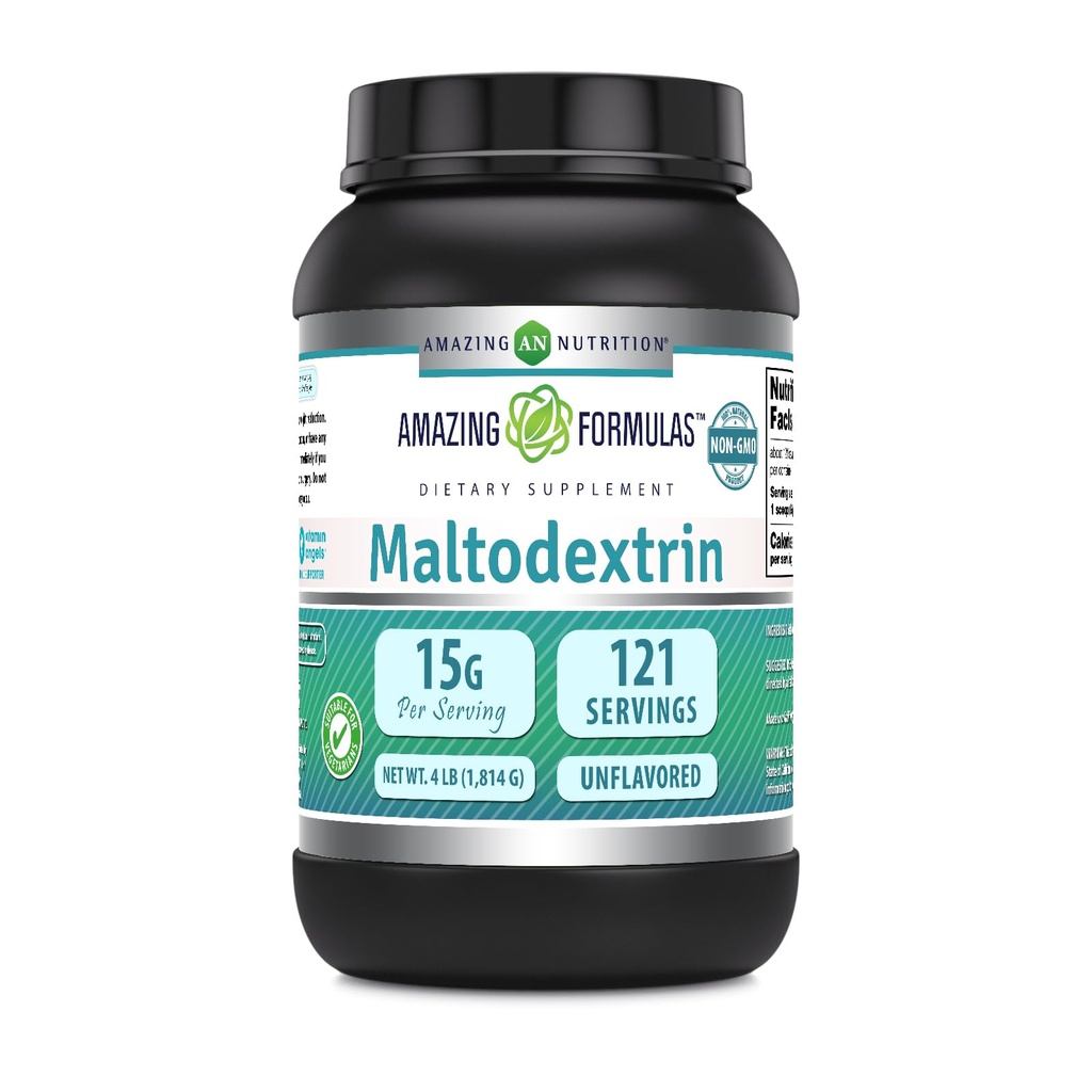 Amazing Formulas Maltodextrin | 서빙 당 15 그램 | 121 서빙 | 4 Lb Powder Supplement | 미국에서 제작