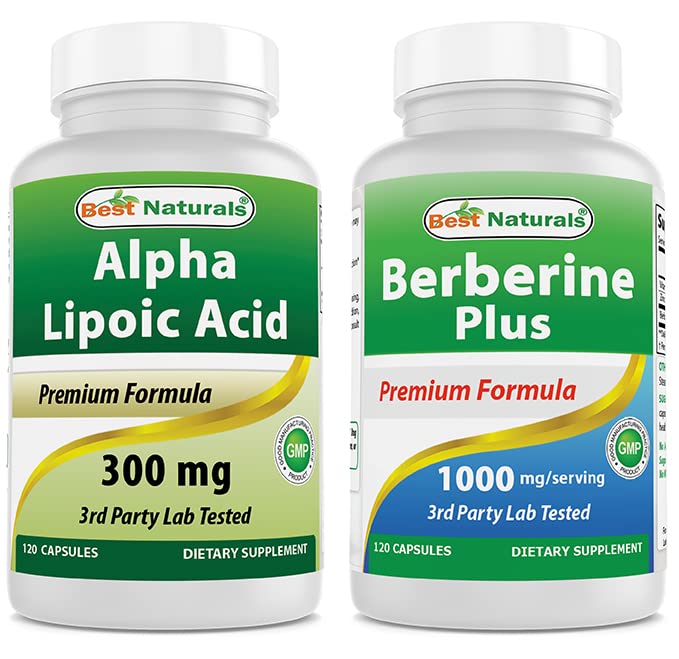 제일 자연적인 알파 Lipoic 산 300 mg & Berberine 플러스 1000 mg