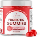 웰니스 Probiotic Gummies에 의해 Calm, Strawberry-Flavored, 성인, 10 억 CFUs, Digestive Regularity, Immunity, 피부 건강 및 Gut 건강을 위한 Probiotics를 위한 전염성 Vegan Probiotics