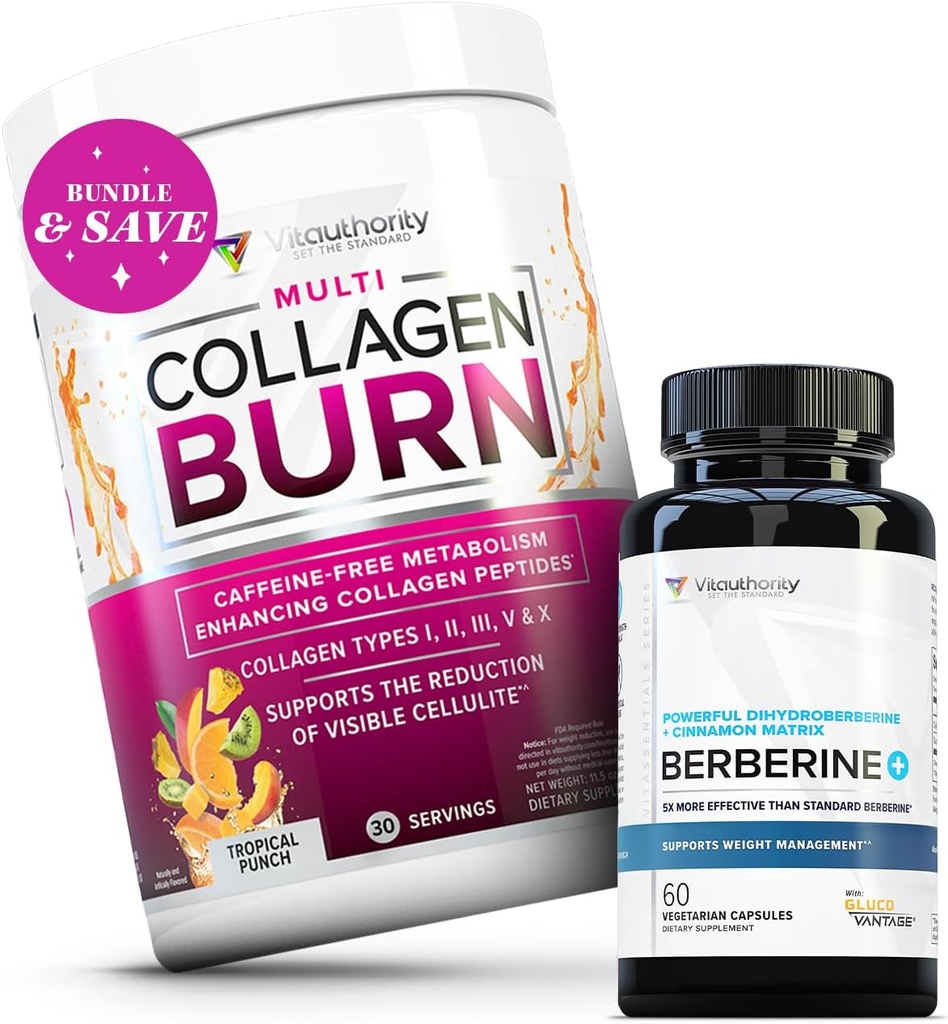 Vitauthority 다 교원질 화상 열성 펀치 및 Berberine