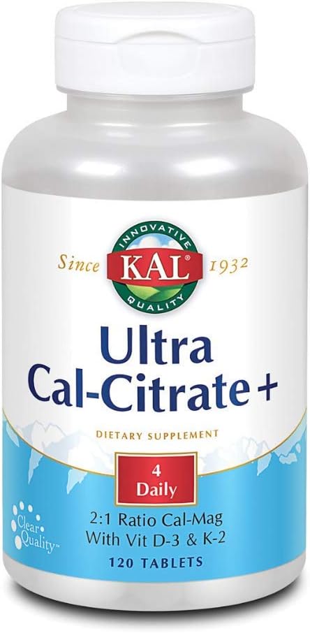 Kal Ultra 칼슘 시트 레이트 플러스 정제, 120 카운트