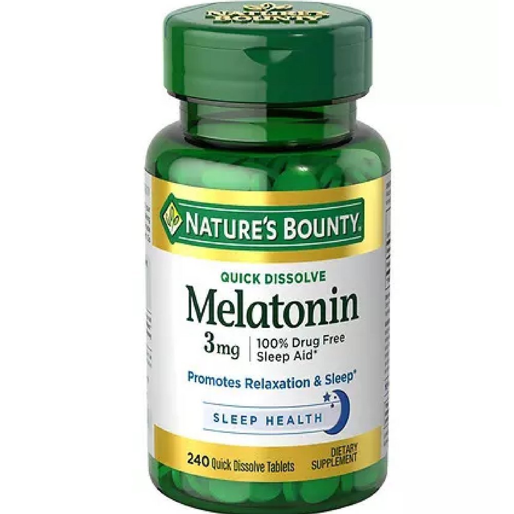 자연의 현상 Melatonin 3 mg 정제 120 정제 (팩 2)