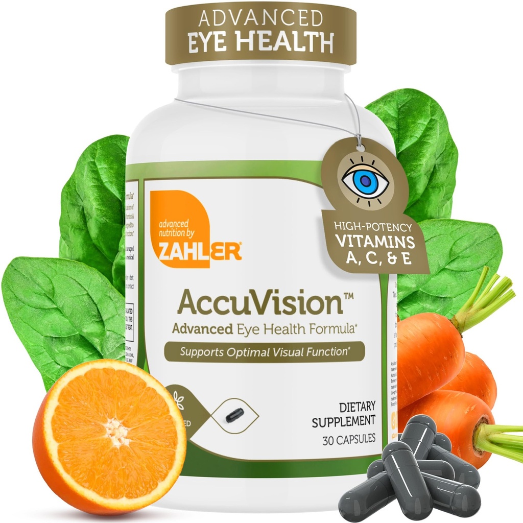 Zahler AccuVision, 고급 눈 건강 공식, 30 캡슐