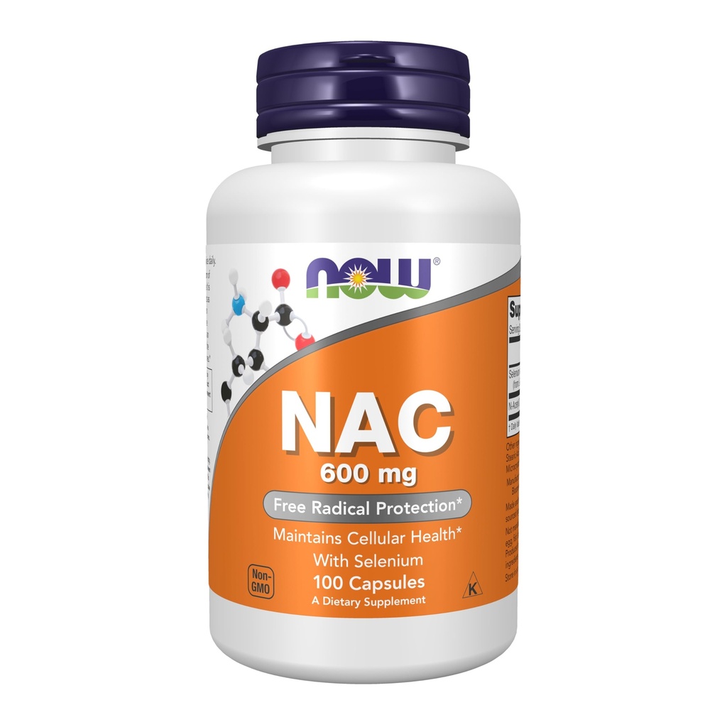 지금 음식 NAC 600 mg - 100 Vcaps 2 팩