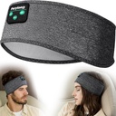 Perytong Sleep Headband - 사이드 슬리퍼를위한 Bluetooth 자력 헤드폰 - 여성 남성을위한 얇은 스피커 마이크로폰 선물 아이디어가있는 편안한 헤드폰