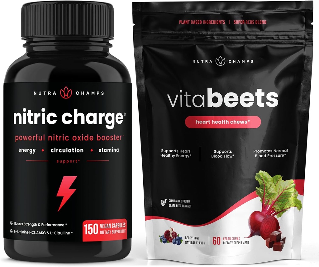 NutraChamps Nitric 충전 및 VitaBeets 번들