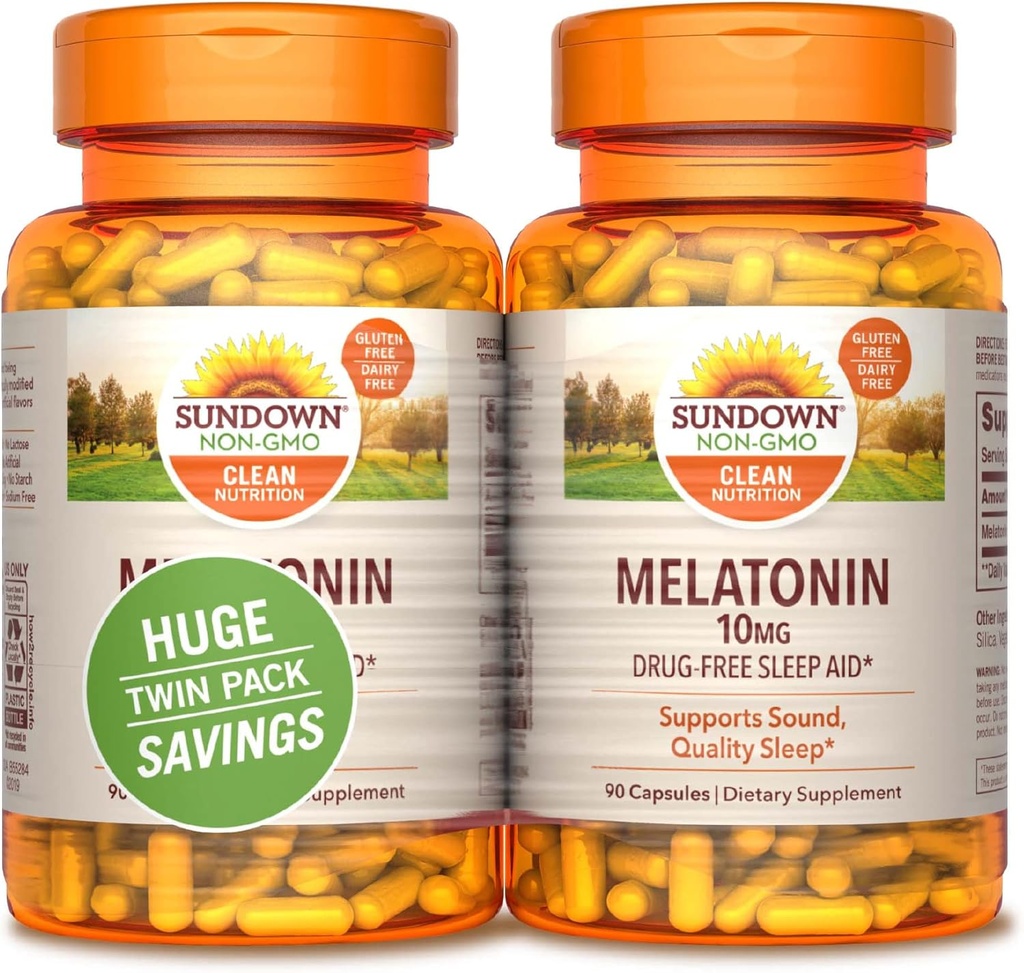 Sundown Melatonin, 90 개 (팩 2)