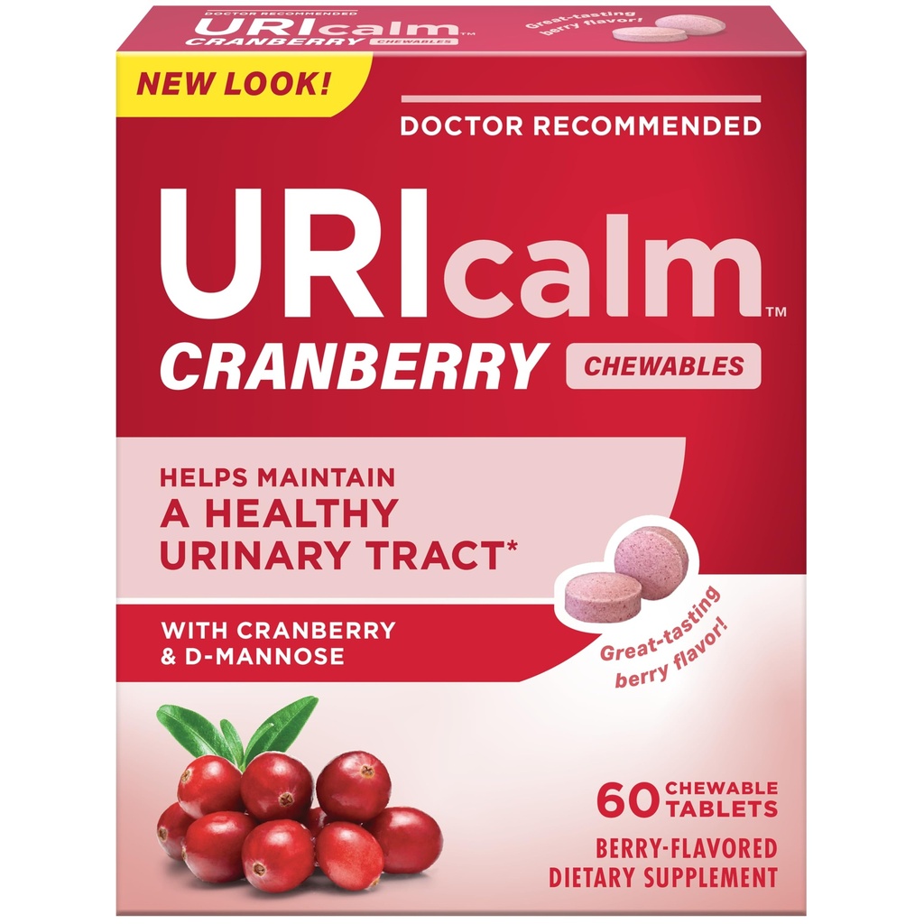 Uricalm Cranberry, D-Mannose, Berry, 60 카운트와 매일 다이어트 보충