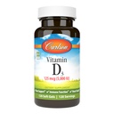 Carlson - 비타민 D3 5000 IU (125 mcg), 뼈 건강, 근육 건강, Cholecalciferol, 비타민 D 보충교재, 비타민 D3 연약한 젤, 120 Softgels