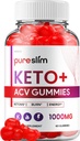Pure Slim Keto ACV Gummies - 고급 공식 PureSlim Keto Plus ACV Gummies Apple Cider Vinegar Pure Slim ACV Gummies Dietary Supplement 리뷰 남성 여성 (60 Gummies)