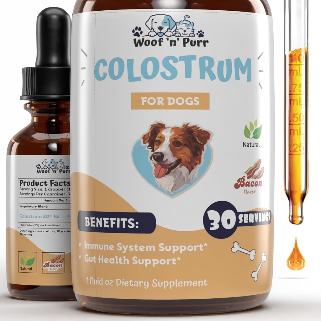 개를위한 Colostrum - 개 Colostrum - 개 알레르기를위한 Colostrum - 개 알레르기 완화 - 개 관절 보충 - 개를위한 Colostrum 보충 - 개를위한 Bovine Colostrum - 개 이차 릴리프 - 1 fl oz