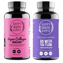 행복한 건강한 Hippie는 교류 Menopause 지원 & Vegan 교원질 건축업자 교원질 알약으로 갑니다