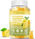 성인을 위한 칼륨 보충교재 Gummies: 칼륨 구연산염 99 mg - 근육을 위한 마그네슘 보충교재, Electrolyte, 에너지