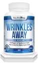 NutraPro Anti Wrinkle and Ageless Skin Vitamins - Collagen & Resveratrol & Alpha - Lipoic Acid & Hyaluronic Acid Supplement로 피부 수리를위한 피부 수리 Complex