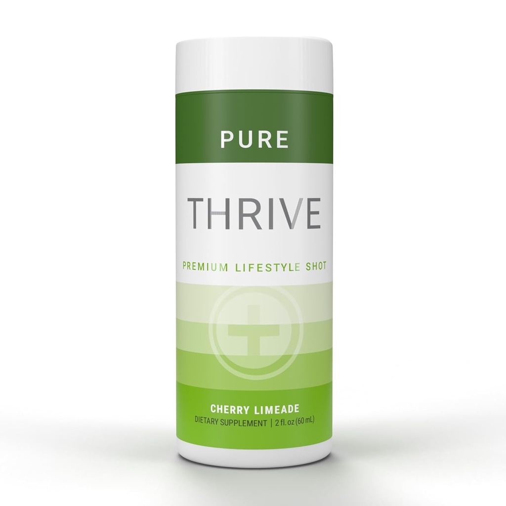 THRIVE by Le-Vel Energy Shot - Cherry Limeade | 2 fl oz | 12 Count | Clean, Sugar-Free, Zero-Calorie Energy Booster | B 비타민과의 천연 에너지 보충 | 건강한 카페인 샷