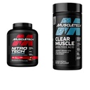 Muscletech Whey Protein Powder Nitro-Tech Whey Protein Isolate & Peptides & Clear Muscle Post Workout Recovery | 남성 및 여성을위한 근육 빌더
