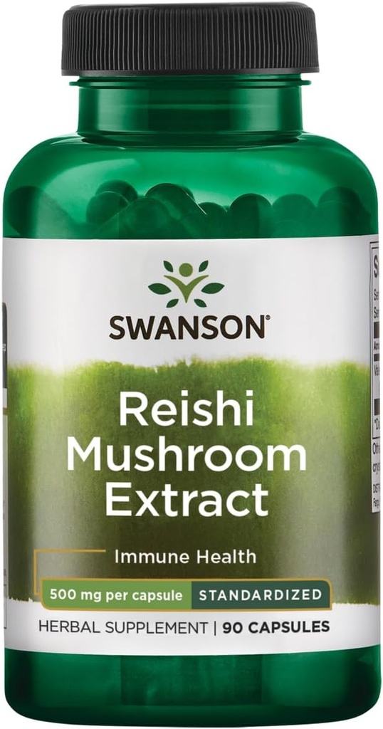 Swanson Reishi 버섯 추출물 500 밀리그램 90 캡슐