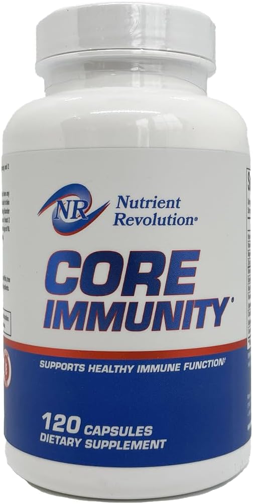CORE Immunity - 면역력 보충교재 - 매일 면역력 승압기 & Multivitamin - Quercetin & Bromelain - 산화 방지제 & 자유로운 복사 방지 - 120 ct.