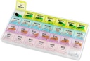 Pill 주최자 - 주간 및 일상 4-Times-A-Day Compartments와 대형 Pill 주최자 아침, 노온, 저녁, 밤 - BPA-Free, 휴대용 및 여행 친화적 인 Pill 박스 케이스