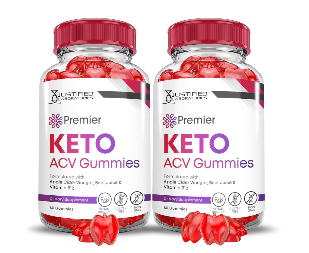 (2 팩) 프리미어 Keto ACV Gummies 프리미어 Keto Gummies 고급 1000MG 애플 Cider Vinegar Pomegranate Beet 주스 분말 B12 Vegan 비 GMO 120 거미