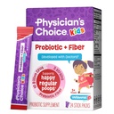 Physician's Choice Kids Probiotic + Prebiotic Fiber Packets (Ages 1 +) - 정규성, 오카시적 변비 및 건강한 소화 시스템 지원 - 알레르기 없음 또는 보존 - 불연 - 24 팩