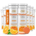SIGNIFY NATURE 비타민 C 1000mg Effervescent Tablets - 아연 보충을 가진 유력한 면역 지원 VIT C - 설탕 자유로운 & 채식주의자 공식 | Dissolvable 비타민 C 정제 - 수용성 Fizzy Elixir - 80CT