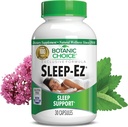 보컬 선택 Sleep-Ez- Valerian Extract, Melatonin, Hops, Kava Kava 및 레몬 Balm의 강력한 혼합은 Grogginess (30 캡슐)없이 촉진 수면을 돕기 위해