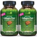 Irwin Naturals Deep Tissue Collagen-Pure – 80 Liquid Soft-Gels – 고급 Hydrolyzed Collagen + Joint & Skin Nourishment - 2 팩