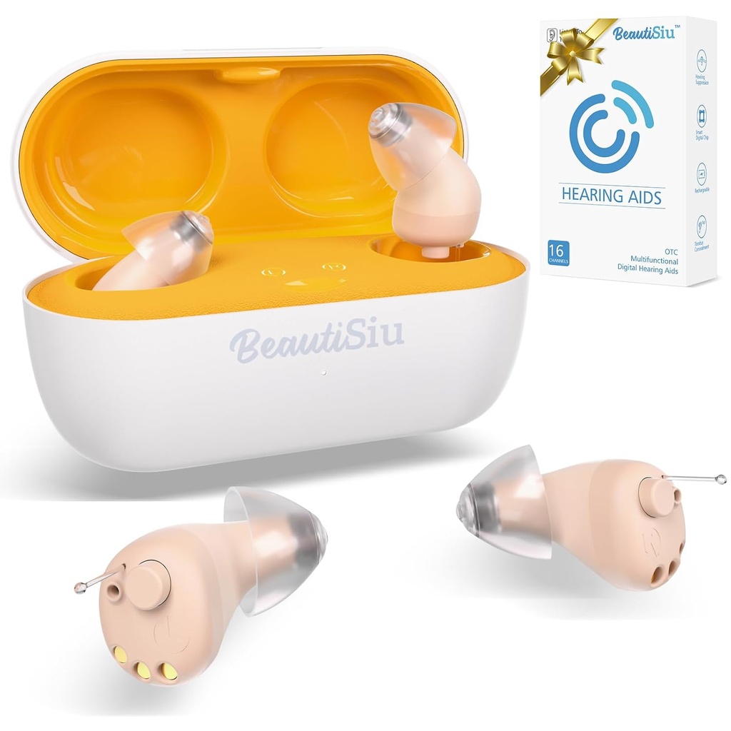 Hearing-Aids – 우수한 충전식 보청기 / 세니어 보청기, 충전 케이스가있는 보이지 않는 보청기, 긴 지속 150hrs