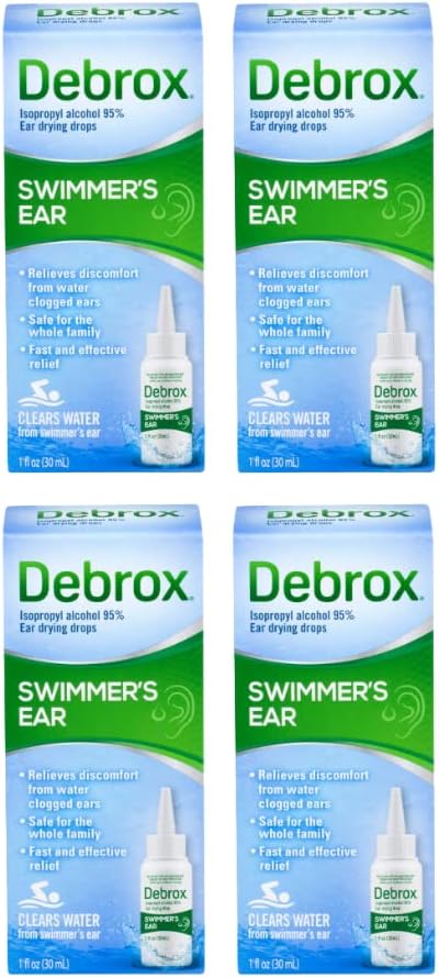 Debrox Swimmer의 귀 건조 드롭 성인 및 어린이, 1 Fl oz. 4) 포장