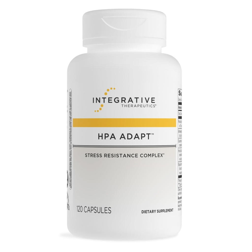 통합 Therapeutics HPA Adapt - 스트레스 지원을위한 Adaptogenic 보충 * - Ashwagandha, Rhodiola 및 기타 Adaptogenic 허브 포함 * - Vegan, Dairy-Free & 글루텐 - 무료 120 캡슐