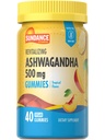 Sundance Ashwagandha Gummies | 500mg | 40 Vegan Gummies | Vegan, Non-GMO, 글루텐 무료 보충